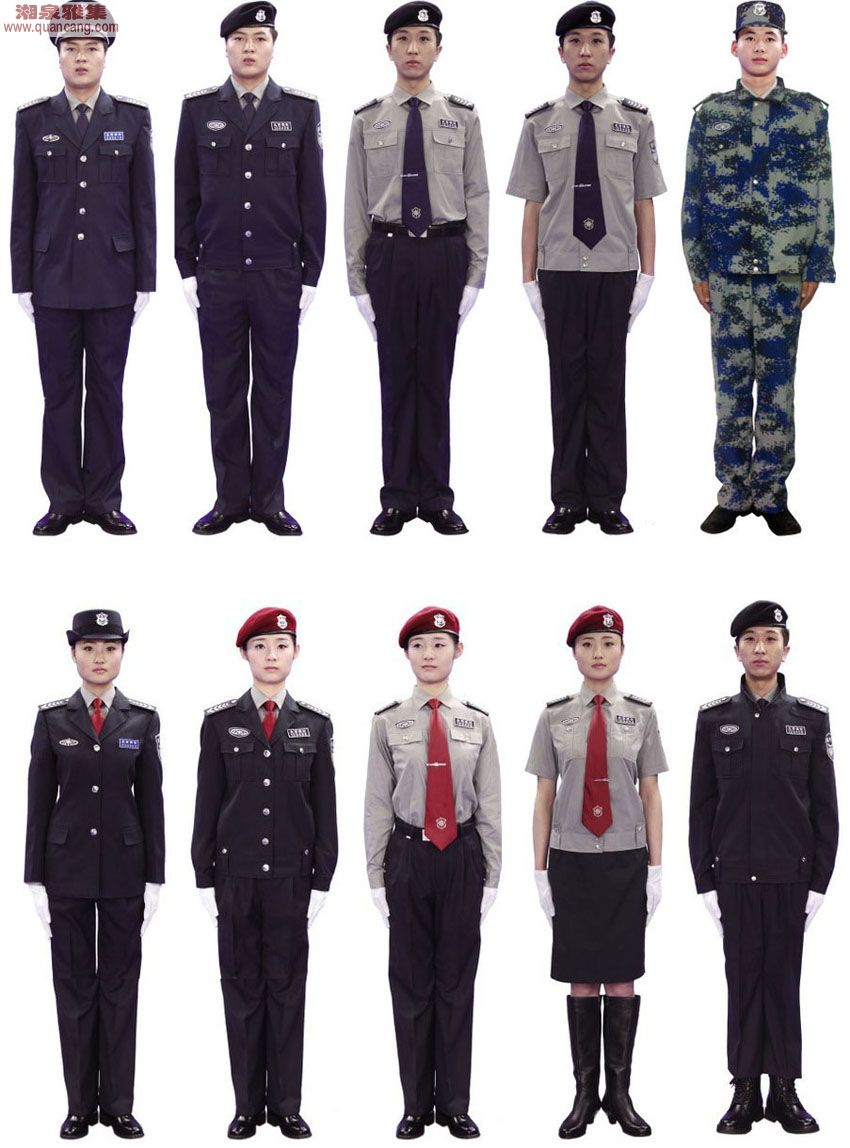 2011式保安员服装的服装种类