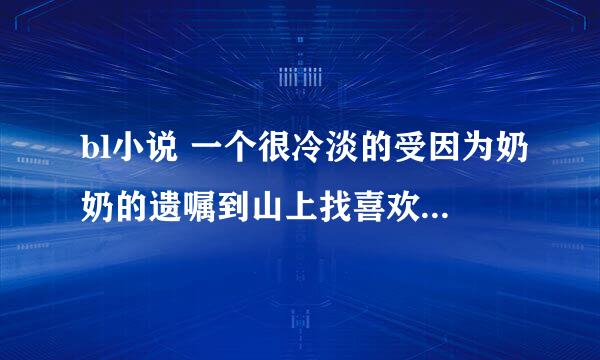 bl小说 一个很冷淡的受因为奶奶的遗嘱到山上找喜欢的人，遇到攻，一直以为攻是三流杀手，攻是黑道老大