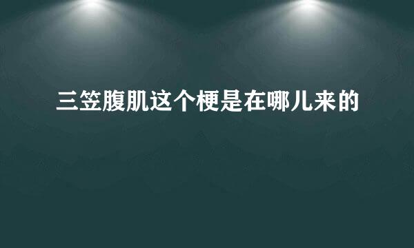 三笠腹肌这个梗是在哪儿来的