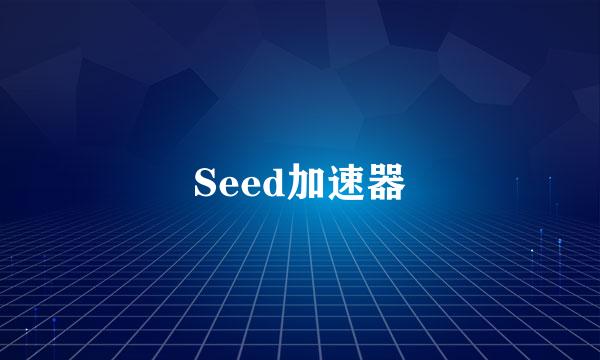 Seed加速器