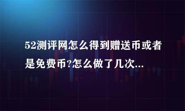 52测评网怎么得到赠送币或者是免费币?怎么做了几次就没有了？