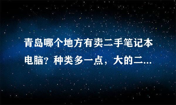 青岛哪个地方有卖二手笔记本电脑？种类多一点，大的二手货市场