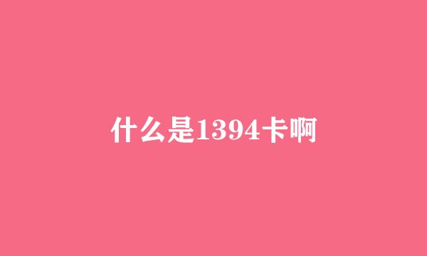 什么是1394卡啊