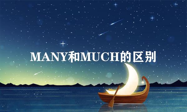 MANY和MUCH的区别