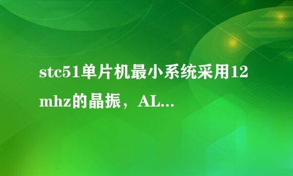 stc51单片机最小系统采用12mhz的晶振，ALE口输出频率是多少