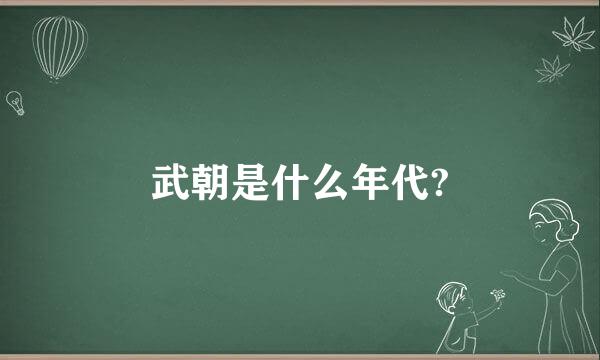 武朝是什么年代?