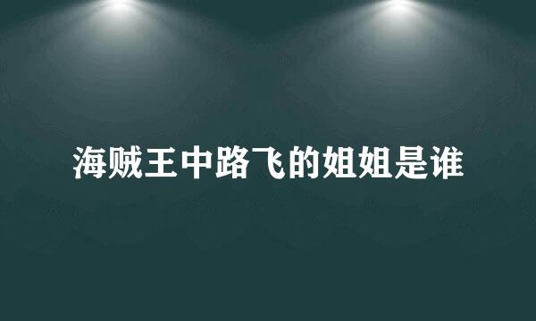 海贼王中路飞的姐姐是谁