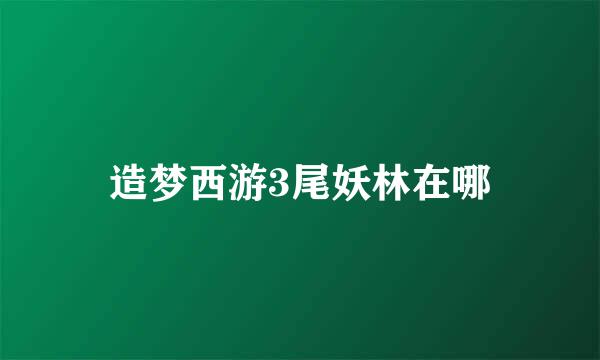 造梦西游3尾妖林在哪