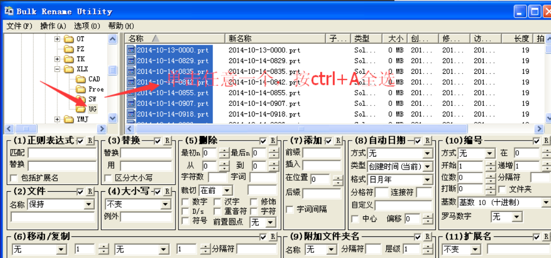 Bulk Rename Utility怎么用？？
