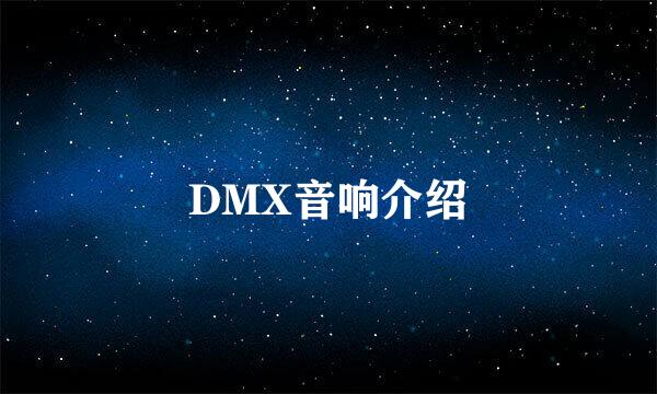 DMX音响介绍