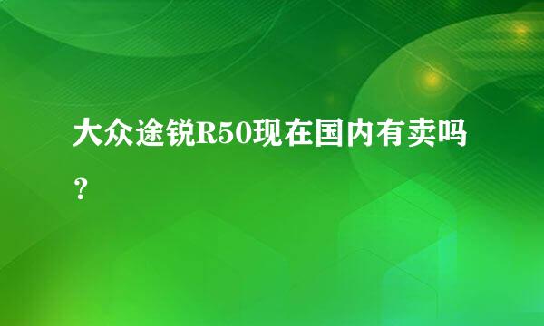 大众途锐R50现在国内有卖吗？