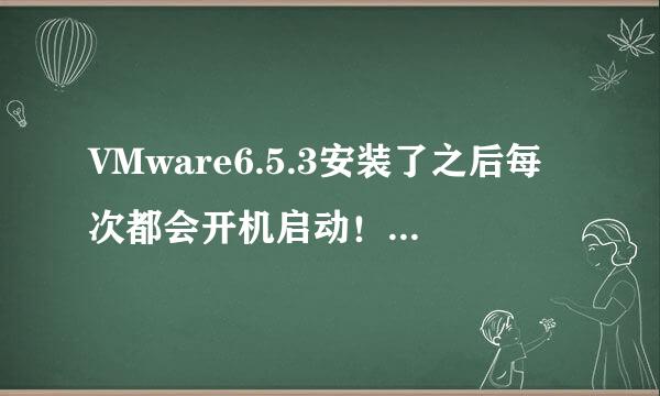 VMware6.5.3安装了之后每次都会开机启动！我如果关掉这些进程，会不会出现意外？