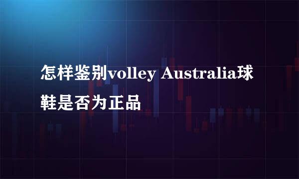 怎样鉴别volley Australia球鞋是否为正品