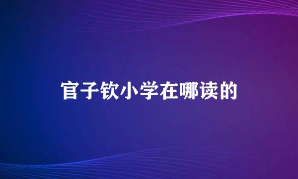 官子钦小学在哪读的