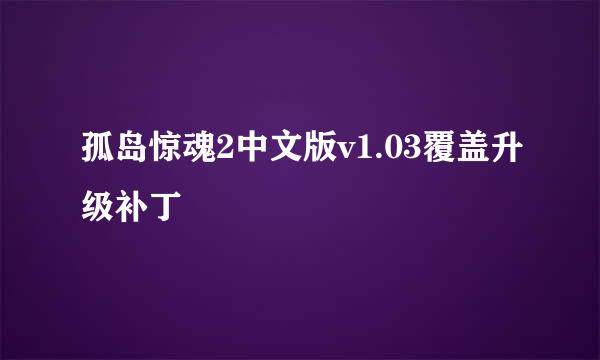 孤岛惊魂2中文版v1.03覆盖升级补丁