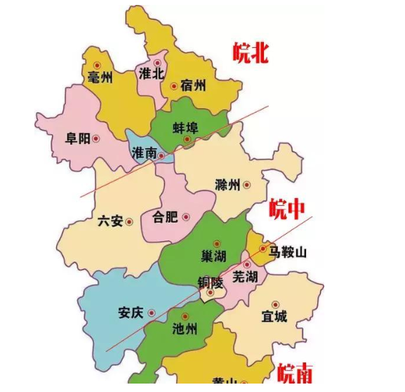 安徽南部有哪几个城市？