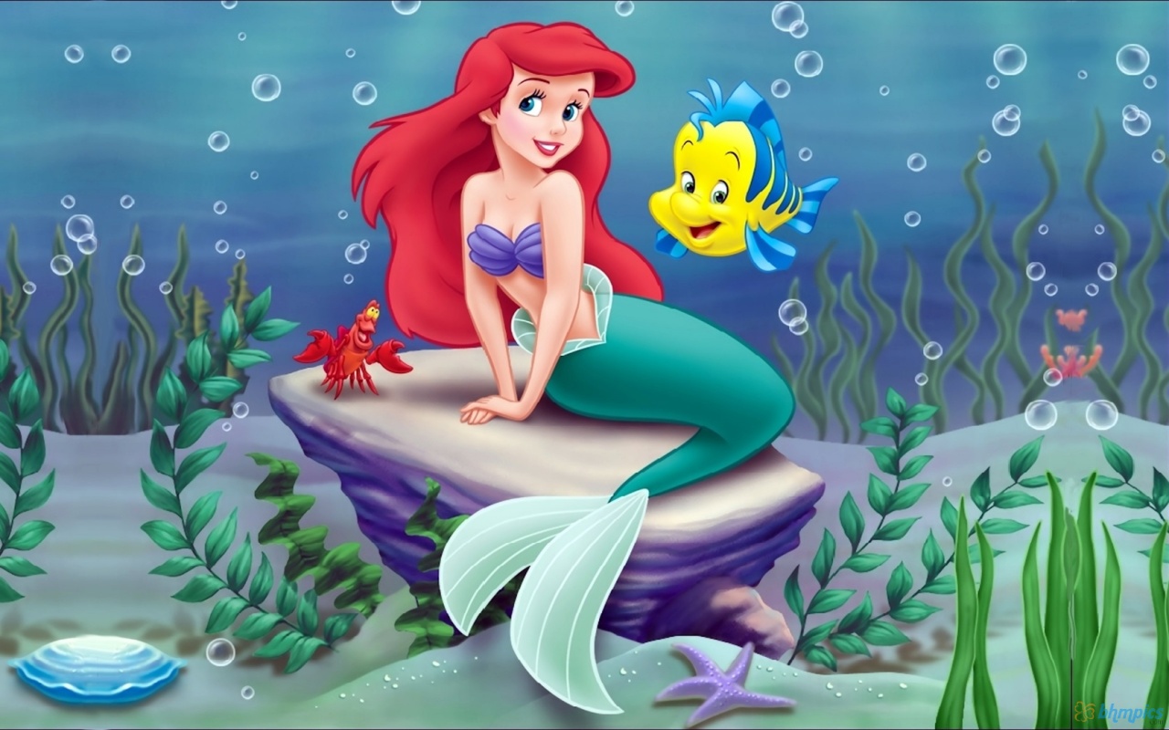这个美人鱼照片出现在迪士尼动画片中，请问这部动画片的名字