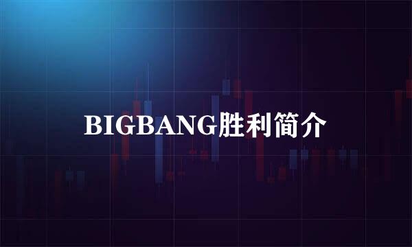 BIGBANG胜利简介