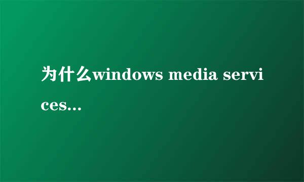 为什么windows media services无法启动