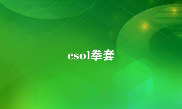 csol拳套