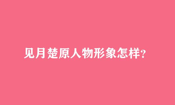 见月楚原人物形象怎样？