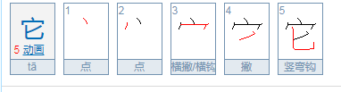 它的组词是什么