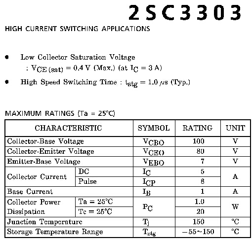 求C3303三极管，参数，代换管