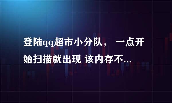 登陆qq超市小分队， 一点开始扫描就出现 该内存不能为 “read”,大哥大姐帮帮忙啊，谢啦