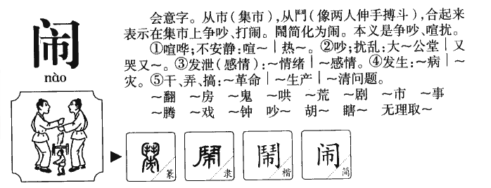 门字的框框有什么字？