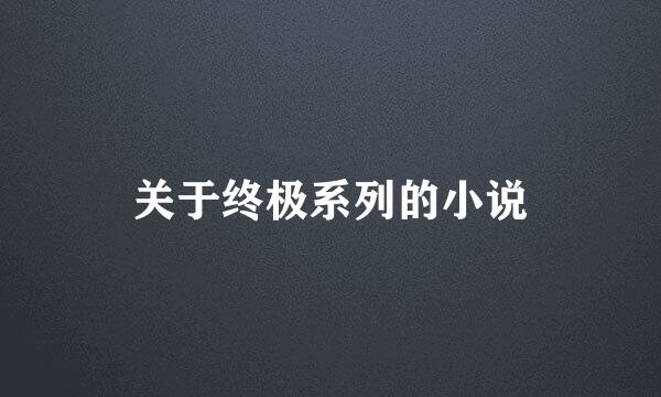 关于终极系列的小说