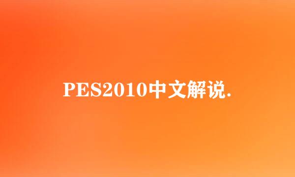 PES2010中文解说.