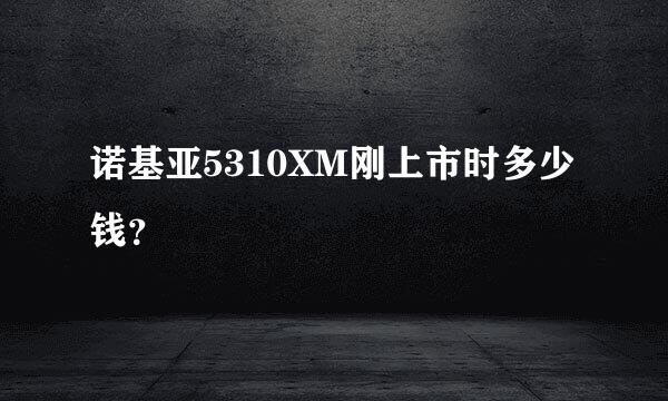 诺基亚5310XM刚上市时多少钱？