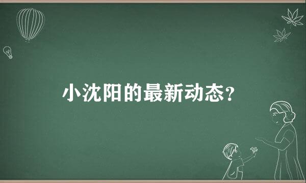 小沈阳的最新动态？