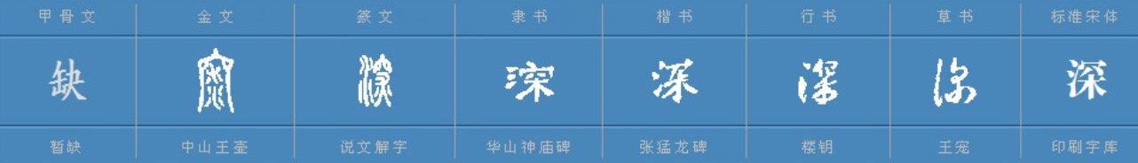 深的深字怎么组词?