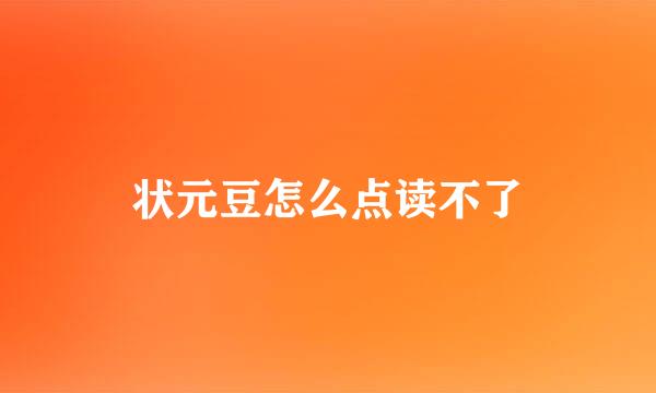 状元豆怎么点读不了