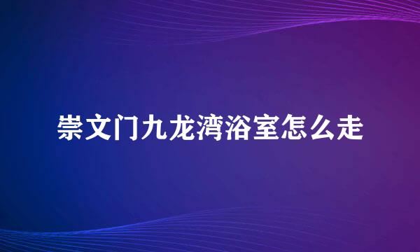 崇文门九龙湾浴室怎么走