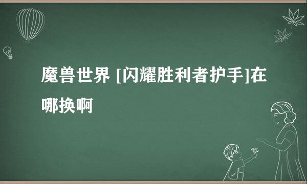 魔兽世界 [闪耀胜利者护手]在哪换啊