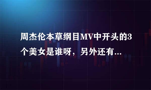 周杰伦本草纲目MV中开头的3个美女是谁呀，另外还有中间伴舞的两个小美女，谁知道是谁呀？