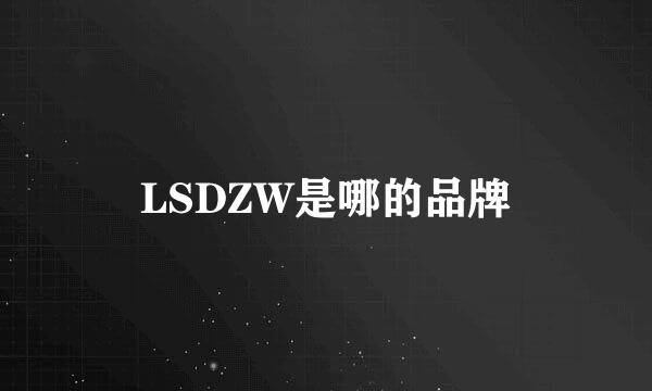 LSDZW是哪的品牌