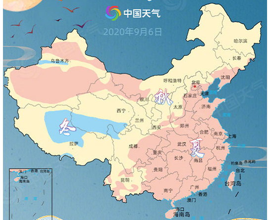 全国入秋进程图出炉了，有哪些地区已经进入秋天？