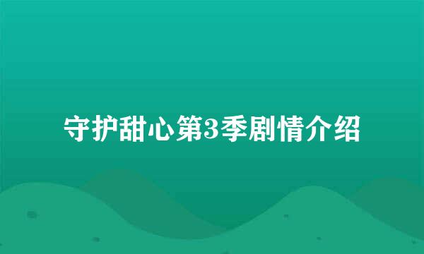 守护甜心第3季剧情介绍