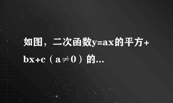 如图，二次函数y=ax的平方+bx+c（a≠0）的图像与x轴交于A，B两点，与y轴相交于点c