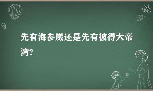 先有海参崴还是先有彼得大帝湾?