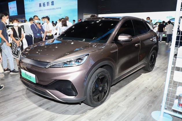 续航里程510km/e平台 3.0首款SUV 成都车展实拍比亚迪元PLUS