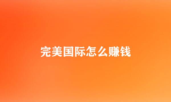 完美国际怎么赚钱