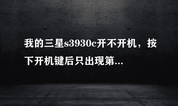 我的三星s3930c开不开机，按下开机键后只出现第一个界面. 拿去刷机了 刷了两次都不行 还是那样