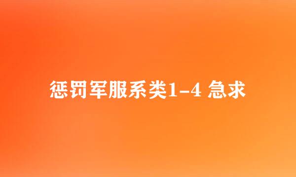 惩罚军服系类1-4 急求