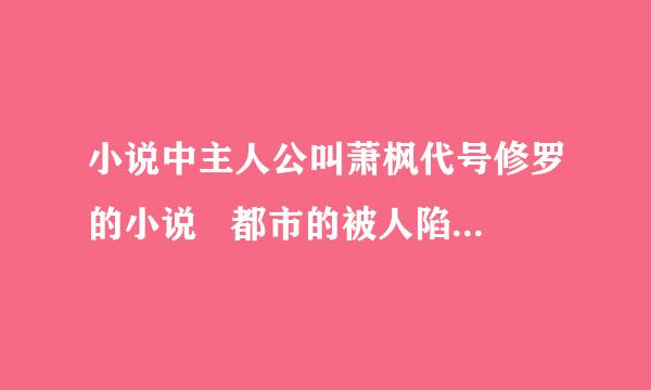 小说中主人公叫萧枫代号修罗的小说   都市的被人陷害自己的修罗小队    追杀他的组织中的人的代号