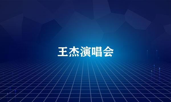 王杰演唱会