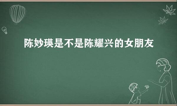 陈妙瑛是不是陈耀兴的女朋友